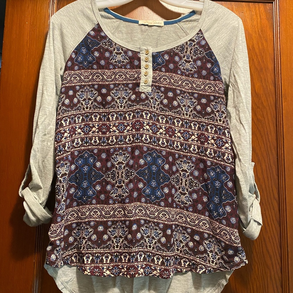 3/4 sleeve Rewind shirt